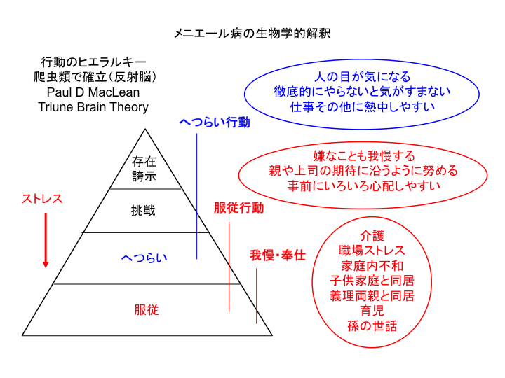 メニエール病の生物学的解釈